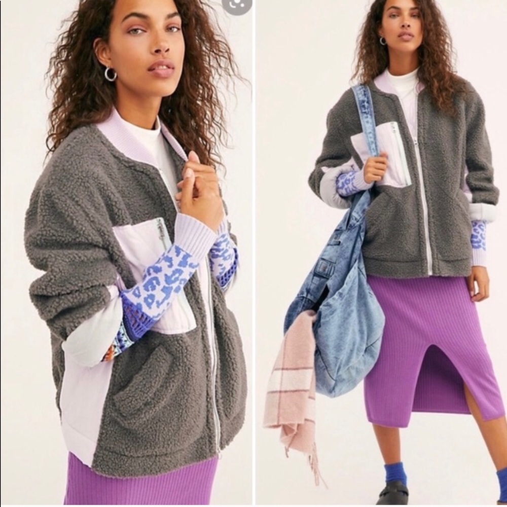 Free People Rivington Sherpa Jacket rare color